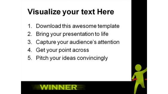 Winner Business PowerPoint Template 1110