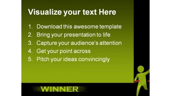 Winner Business PowerPoint Template 1110