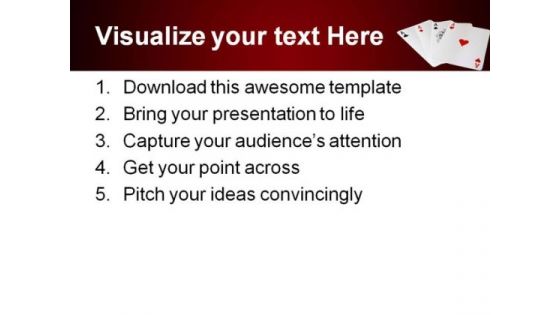 Winner Cards Game PowerPoint Template 1110