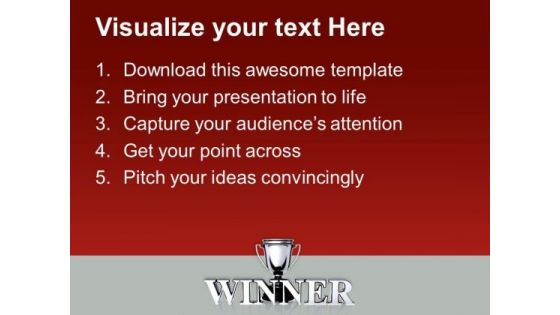 Winner Champion Success PowerPoint Templates And PowerPoint Themes 0912