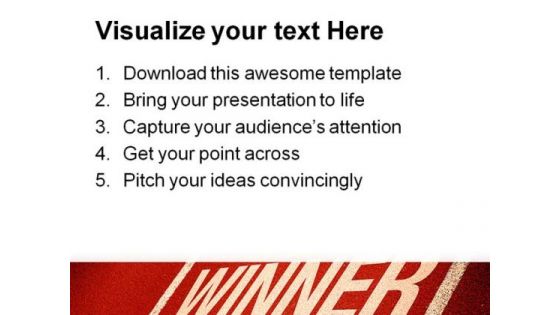 Winner Success PowerPoint Templates And PowerPoint Backgrounds 0811
