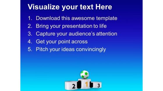 Winners Podium Game PowerPoint Templates Ppt Backgrounds For Slides 0613