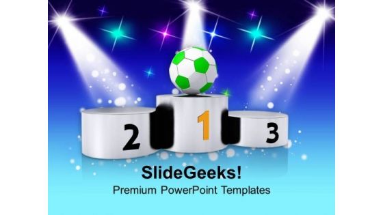 Winners Podium Game PowerPoint Templates Ppt Backgrounds For Slides 0613