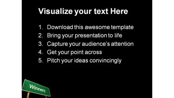 Winners Success PowerPoint Themes And PowerPoint Slides 0811