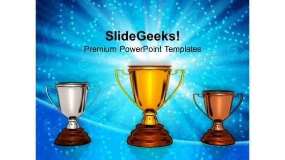 Winners Trophy Business PowerPoint Templates Ppt Background For Slides 1112
