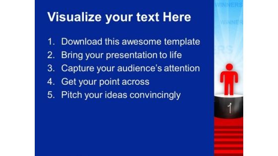 Winning First Place Competition PowerPoint Templates And PowerPoint Themes 0812