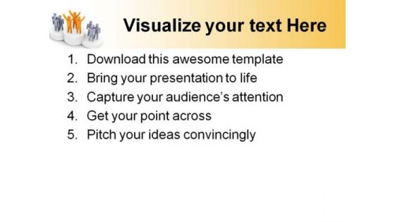 Winning Team Competition PowerPoint Template 0810