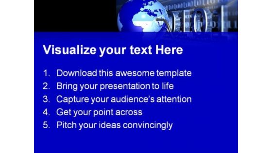 Wired Globe Technology PowerPoint Templates And PowerPoint Backgrounds 0311
