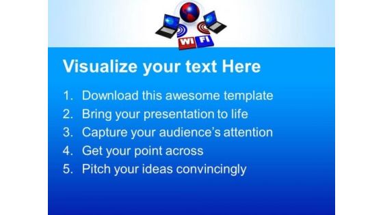 Wireless Laptop Computer PowerPoint Templates And PowerPoint Themes 0612