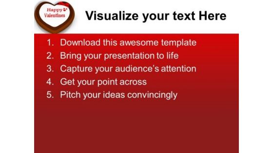 Wish Happy Valentine Day To Loved One PowerPoint Templates Ppt Backgrounds For Slides 0713