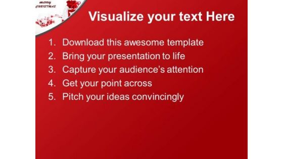Wish Merry Christmas To All PowerPoint Templates Ppt Backgrounds For Slides 0613