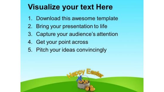 Wishes Of Happy Easter For Everyone PowerPoint Templates Ppt Backgrounds For Slides 0313