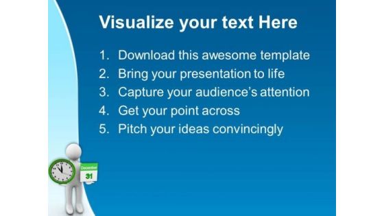 Wishing For New Year On Last Day PowerPoint Templates Ppt Backgrounds For Slides 0713