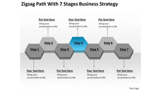 With 7 Stages Business Strategy Planning Ppt Sample Small PowerPoint Templates