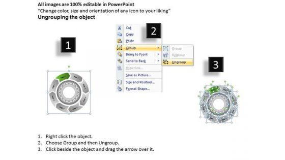With Gears And Circular Arrows 8 Stages Business Plan Components PowerPoint Templates