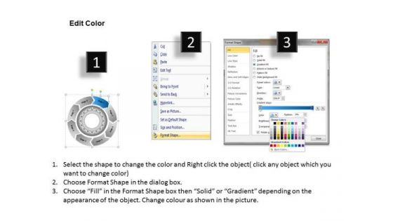 With Gears And Circular Arrows 8 Stages Examples Of Business Plan PowerPoint Templates