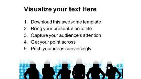 Woman Business PowerPoint Template 0810