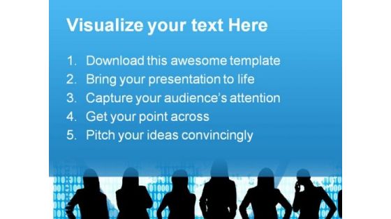 Woman Business PowerPoint Template 0810