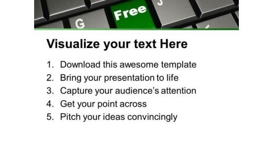 Word Free On Keyboard PowerPoint Templates Ppt Backgrounds For Slides 0113