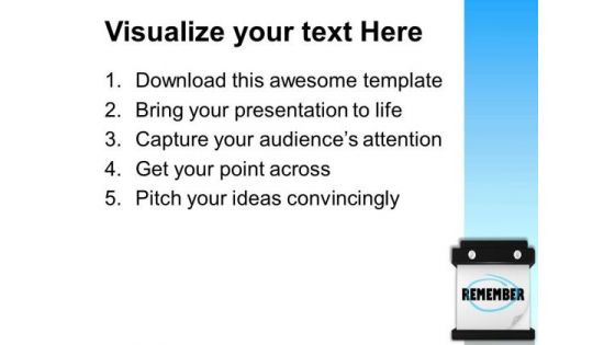 Word Remember Metaphor PowerPoint Templates And PowerPoint Themes 0912