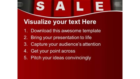Word Sale On Keyboard With Shopping Bags PowerPoint Templates Ppt Backgrounds For Slides 0213