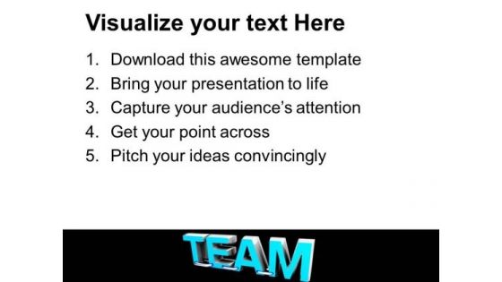 Word Team Teamwork Business Concept PowerPoint Templates Ppt Backgrounds For Slides 0213