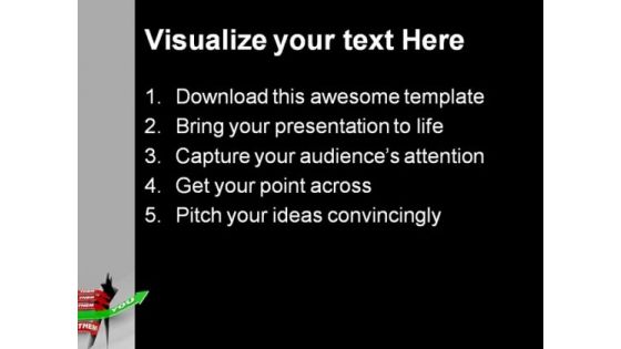 Word You On An Arrow Business PowerPoint Templates And PowerPoint Backgrounds 0911