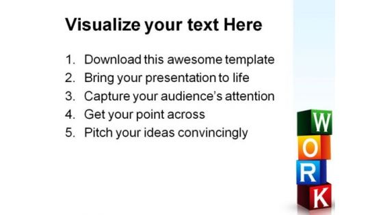 Work Blocks Business PowerPoint Templates And PowerPoint Backgrounds 1211