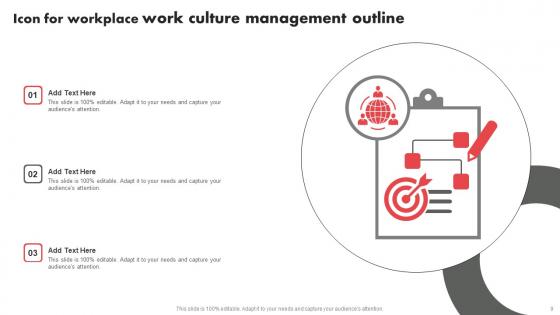 Work Culture Management Outline Ppt PowerPoint Presentation Complete Deck With Slides