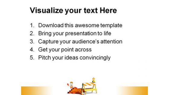 Work Under Construction PowerPoint Templates And PowerPoint Backgrounds 0811