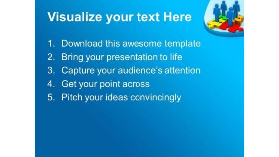 Work With Team For Better Result PowerPoint Templates Ppt Backgrounds For Slides 0513