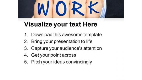 Work Written On Hand Abstract PowerPoint Templates And PowerPoint Backgrounds 0911
