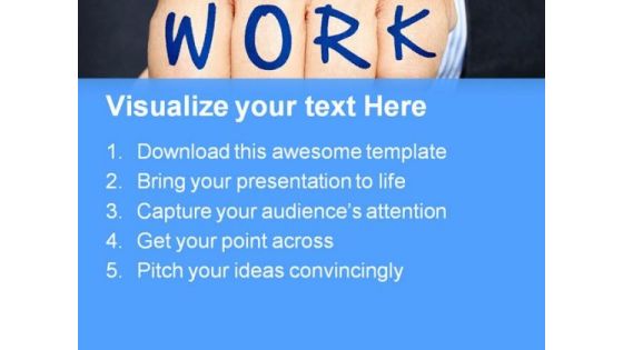 Work Written On Hand Abstract PowerPoint Templates And PowerPoint Backgrounds 0911