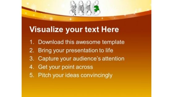 Working Collective In Next Year 2013 Business PowerPoint Templates Ppt Backgrounds For Slides 1212