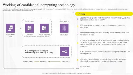 Working Of Confidential Computing Technology Demonstration Pdf