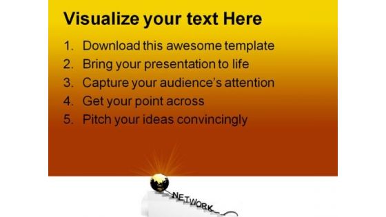 World And Network Mouse PowerPoint Themes And PowerPoint Slides 0211