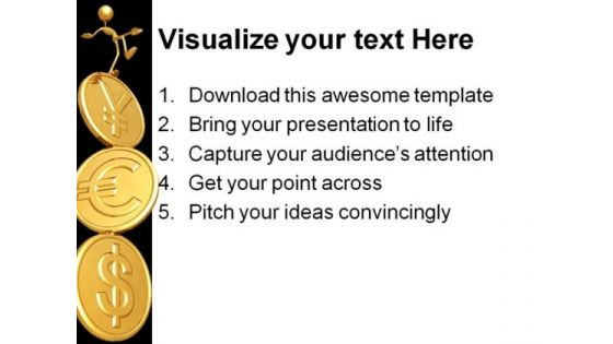 World Currency Pople PowerPoint Template 0810