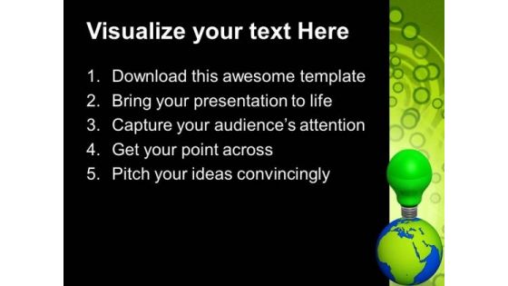 World Eco Idea Go Green PowerPoint Templates And PowerPoint Themes 0912