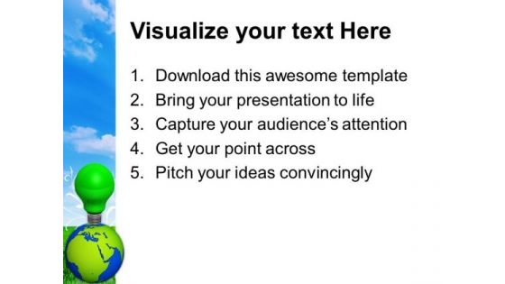 World Eco Idea Green Energy PowerPoint Templates And PowerPoint Themes 0912