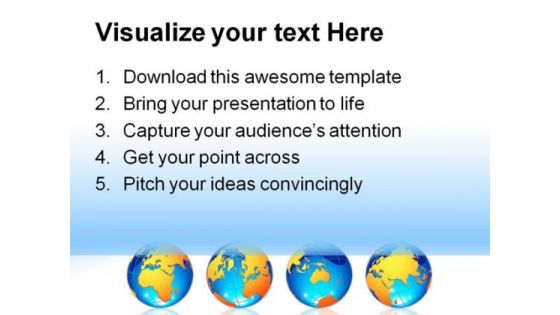 World Globes Business Template 1010