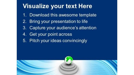 World Globes On A Pedestals Globe PowerPoint Templates And PowerPoint Themes 1112