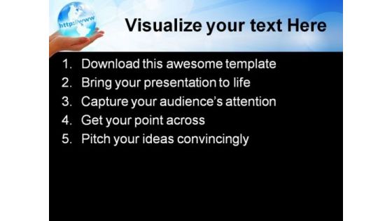 World In Hand Environment PowerPoint Templates And PowerPoint Backgrounds 0311