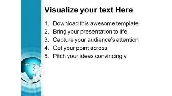 World In Rays Global PowerPoint Themes And PowerPoint Slides 0711