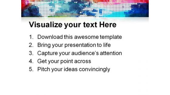 World Map Illustration Abstract PowerPoint Themes And PowerPoint Slides 0411