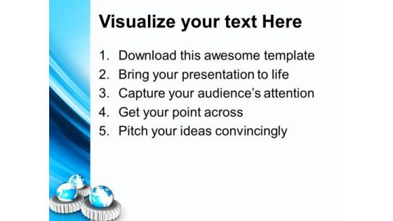 World Mechanism Globe PowerPoint Templates And PowerPoint Themes 0912