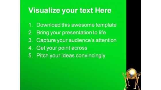 World Peace Globe PowerPoint Themes And PowerPoint Slides 0811