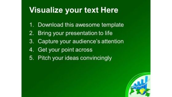 World Progress Graph Business Concept PowerPoint Templates Ppt Backgrounds For Slides 0313