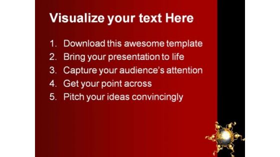 World Struggle Globe PowerPoint Themes And PowerPoint Slides 0811