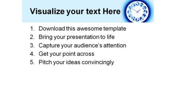 World Time Clock Globe PowerPoint Themes And PowerPoint Slides 0311