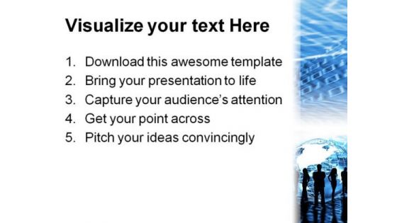 World Trading Global PowerPoint Background And Template 1210